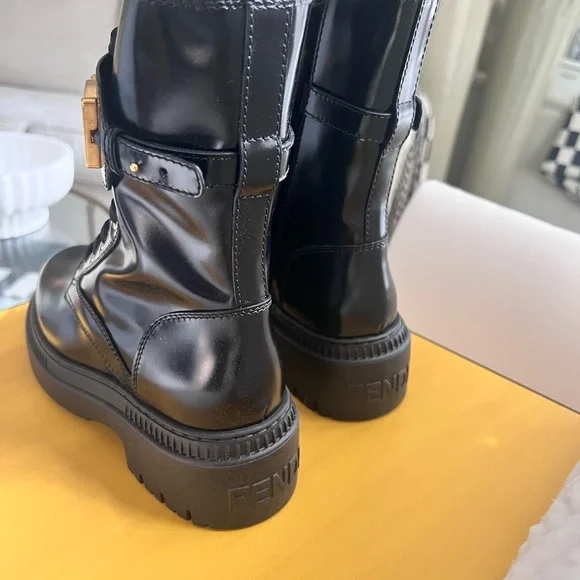 Fendi Black Combat/Moto Boot - BNIB! - Picture 5 of 16
